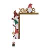Charm Weihnachts-Türrahmen-Dekoration Holz Weihnachts-Türdekoration für Haustüren Fenster Wandbehang Schilder Ornamente