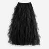 Irregular Tulle Mesh Skirt with Cake Style for Girls