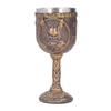 Nordic Wine Goblet Stainless Steel Liner Resin Shell Decorative Retro Beer Cup for Home Kitchen Bar