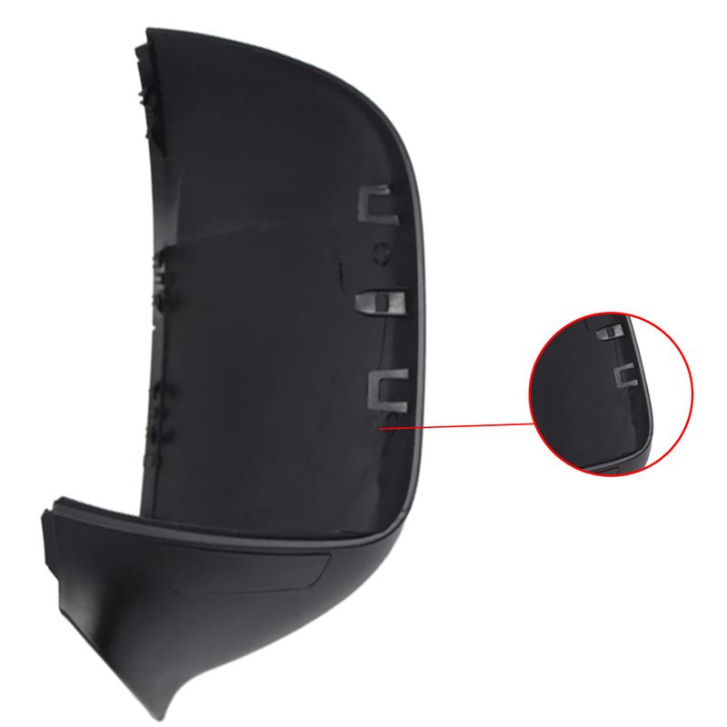 Replavcement Matte Black Side Rearview Mirror Cap Wing Mirror Cover for Volkswagen Transporter T5 T5.1 T6 2010-