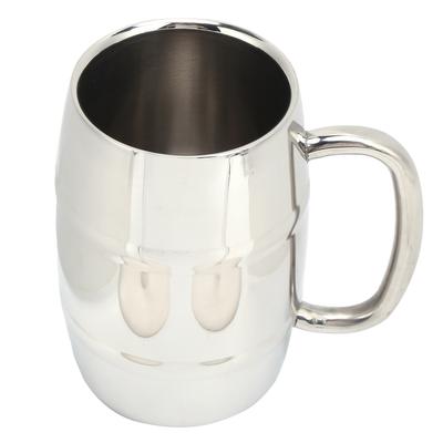 Jarra de Cerveza Doble Pared Grande 550ML Barril de Whisky Acero Inoxidable 304 Taza de Leche para Bebidas Frías Calientes