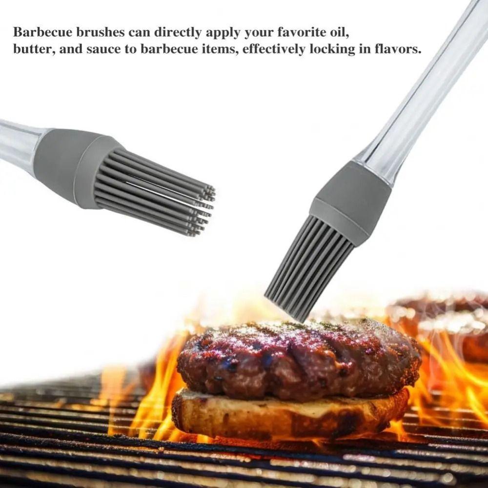 4Pcs Food Grade Silicone Oil Brush Heat Resistant Food Pastry Brush  Baking