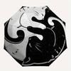 Yin Yang Cat Sticker - Cute Black & White Design for Laptop, Phone, or TabletUmbrella, Portable 3-Fold Compact Umbrella,Christmas Gift ES588