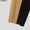 INCERUN Men V Neck Sleeveless Stitching Waistcoat and Long Pants Outfits Sets