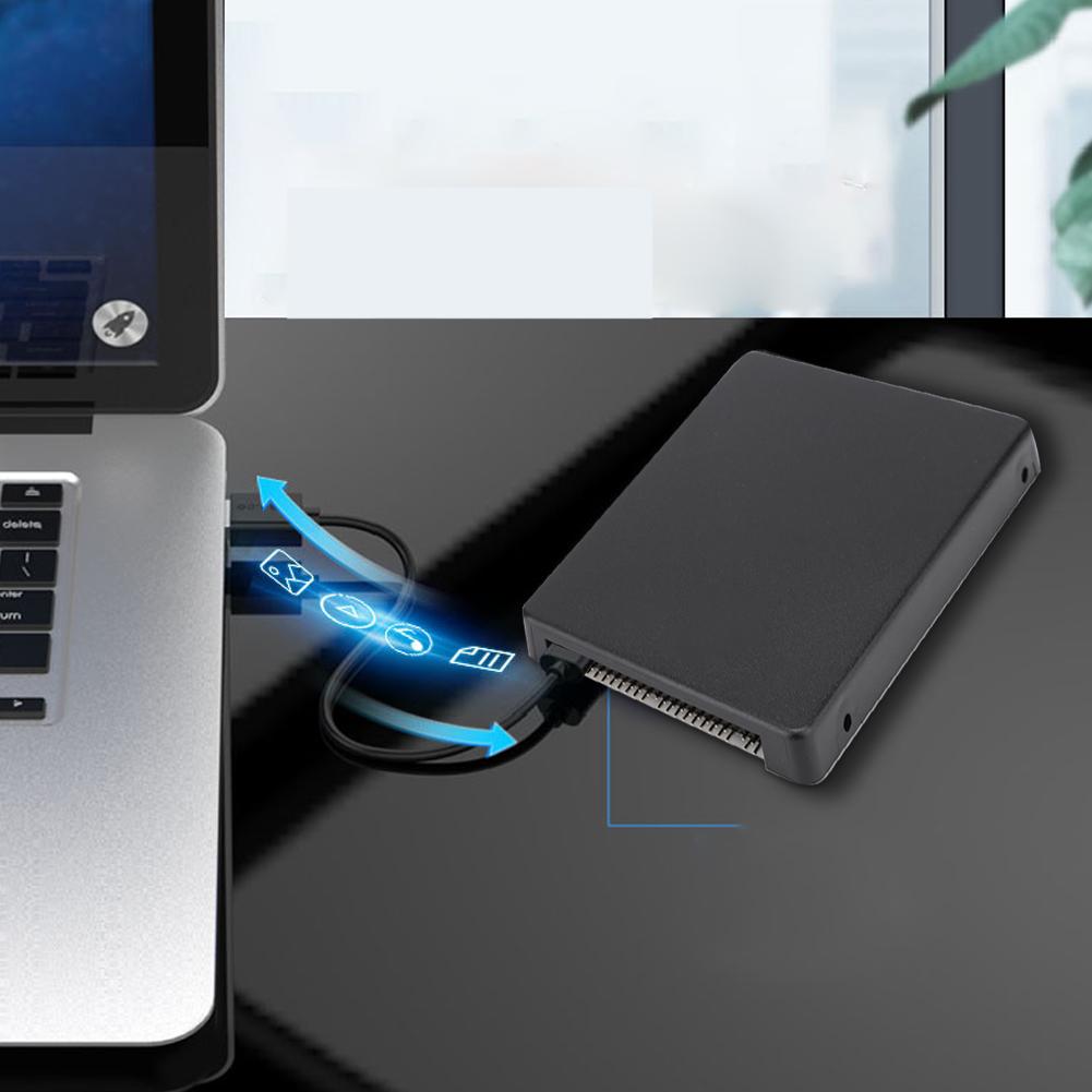 Hard Drive Box mSATA SSD To IDE 2.5 Inch PATA  IDE Parallel Port Hard Disk Box (Black) (Not