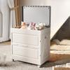 Folding Storage Box Wheel Drawer Boxes Multifunctional Large Plastic Organizer Case Modern Household Moving Bedside Cabinets