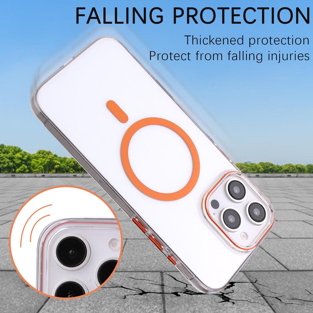 For iPhone 16 Pro Magnetic Case Compatible with MagSafe 1.0mm Ultra Thin PC Back Cover