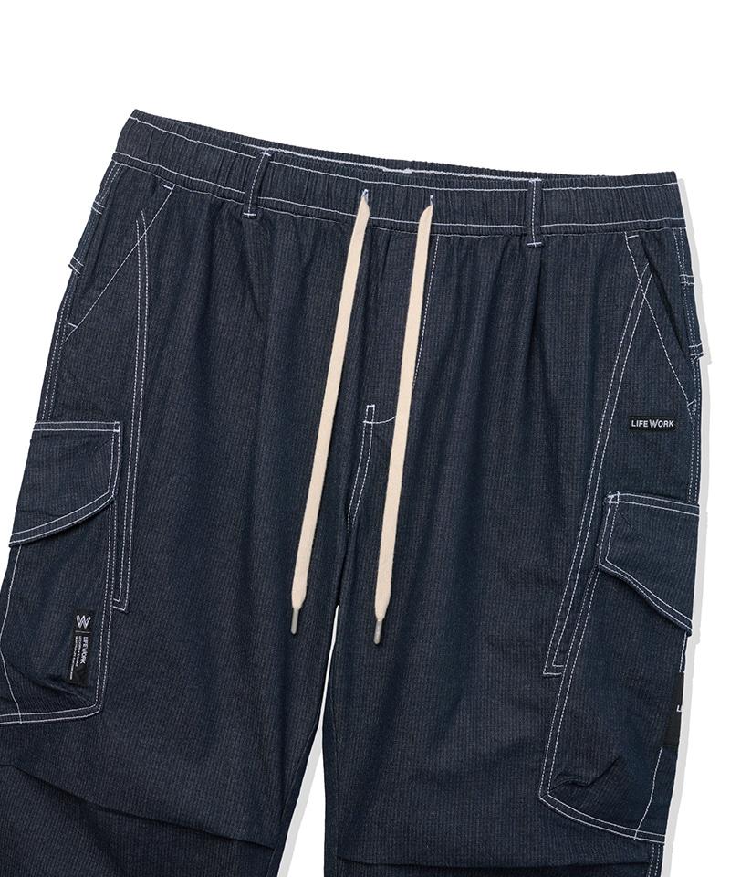 LIFEWORK L4 Balloon Jersey Denim Cargo Pants