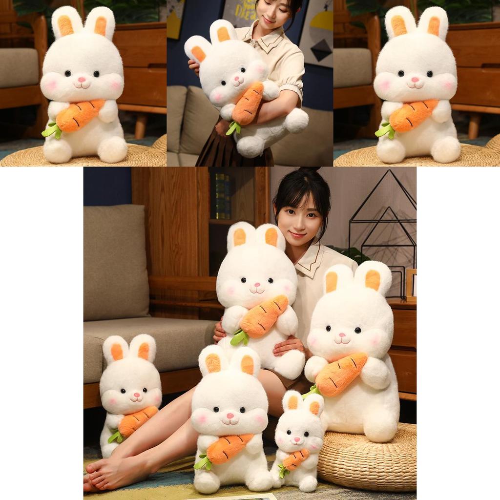 Cartoon Rabbit Plush Toy With Soft Short Pile For Kids Birthday Gift