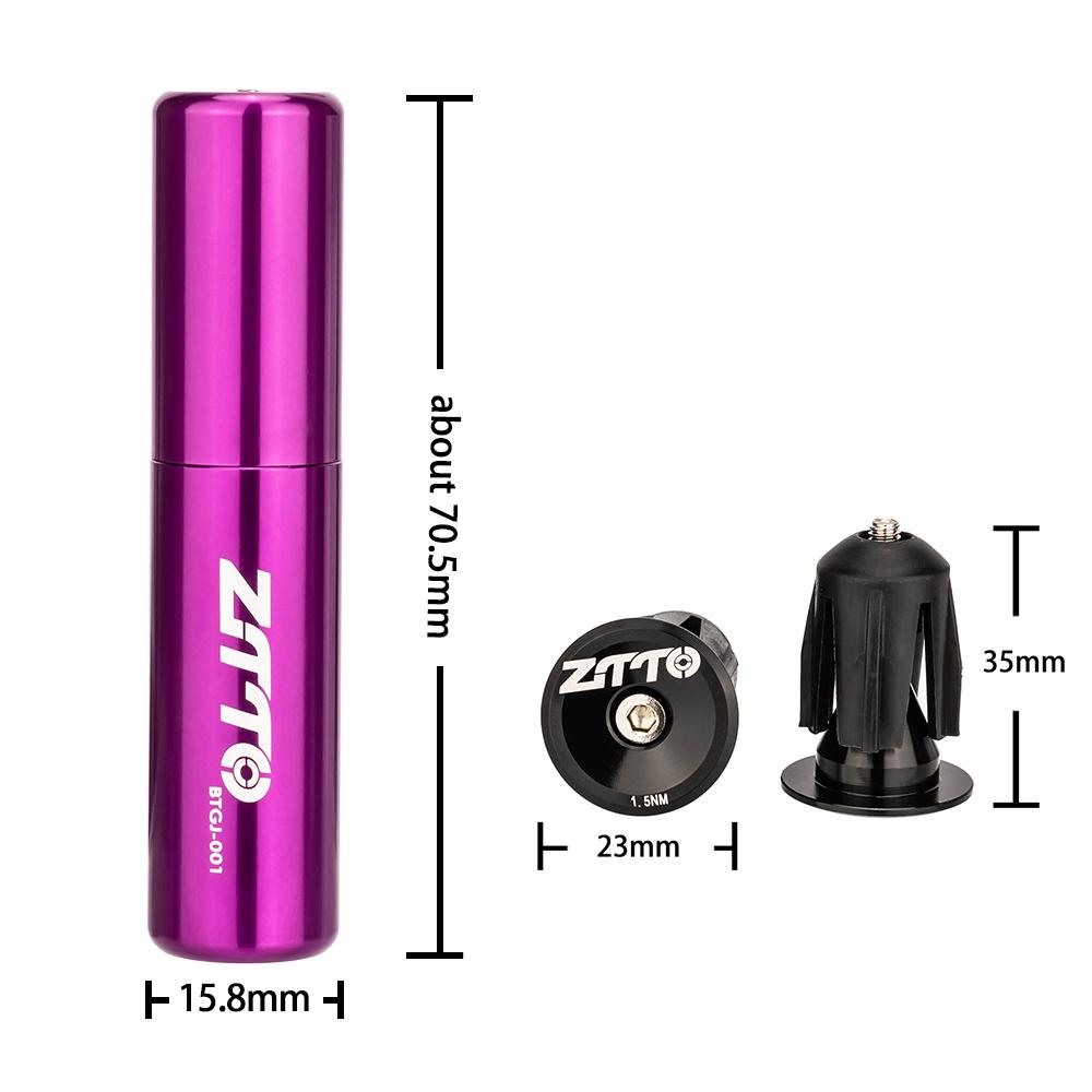 ZTTO Bicycle Tubeless Tyre Fast Repair Kit MTB Road Bike Tires Punctur Sealant Rubber Strip Drill Tool Handle Bar End Hidden Mass Air Flow 3