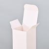 100pcs Square Folding Paper Box White Gift Cardboard Boxes Multiple Sizes Available Packaging Case Candle Gift Box Wedding Party Candy Boxes