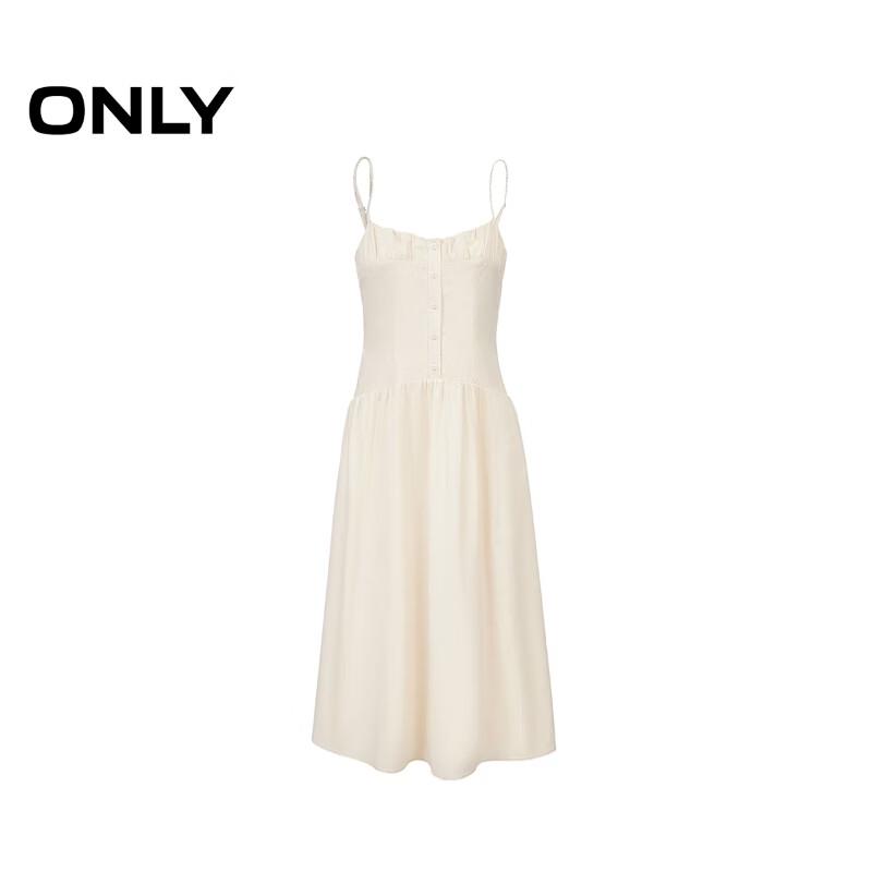 ONLY Women's Adjustable Strap Pleated Midi Dress