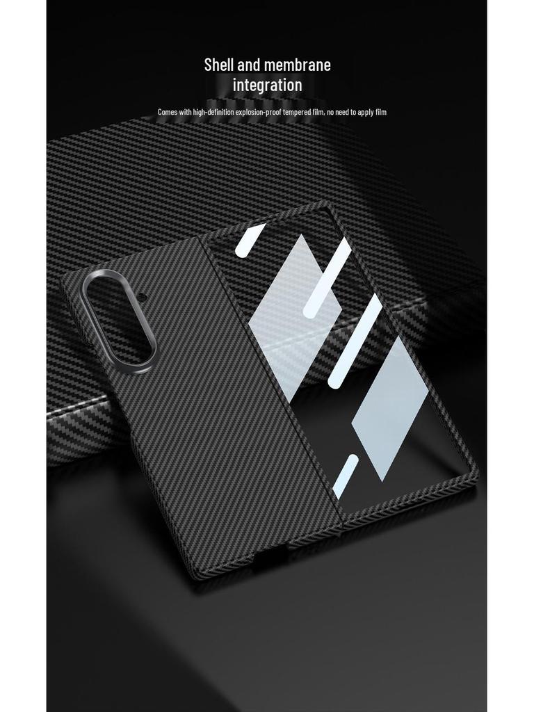 Samsung Z FOLD7 Ultra-tenké ochranné pouzdro s texturou karbonových vláken - Jednobarevné, Skládací design