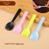 MOLUONA Disposable Frosted Plastic Dessert Spoons & Forks