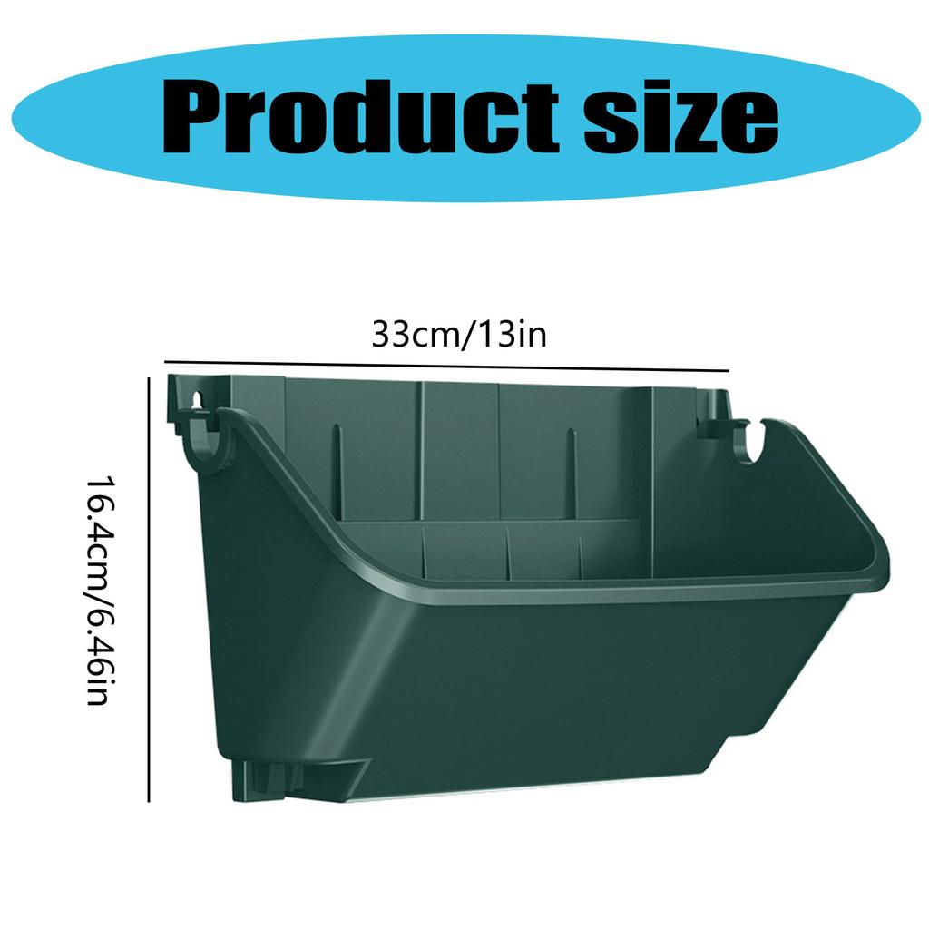 Pack Of 4 Wall Mounted Outdoor Vertical Planters Space Saving Design For Small Gardens And Patios