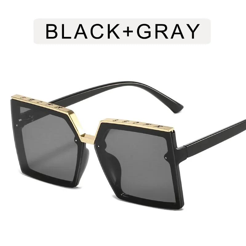 

Модные ретро большие солнцезащитные очки для женщин и мужчин на открытом воздухе для путешествий вождение велосипеда солнцезащитные очки унисекс винтажные квадратные очки UV400 с большой оправой as picture