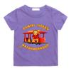 Cotton Children's T-shirts Daniel Tiger’s Neighborhood Cartoon Print Short Sleeve Retro Boys Cute Girls Tees Casual Tops Summer