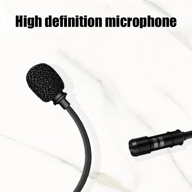 Digital Chip 3.5Mm With Microphone Audio Cable Head Mounted Headphones Adjust Volume Control Microphone Aux Audio Cable