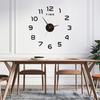 Luminous Wall Clock Modern Design Easy to Install Battery Powered Silent Decorative 3D