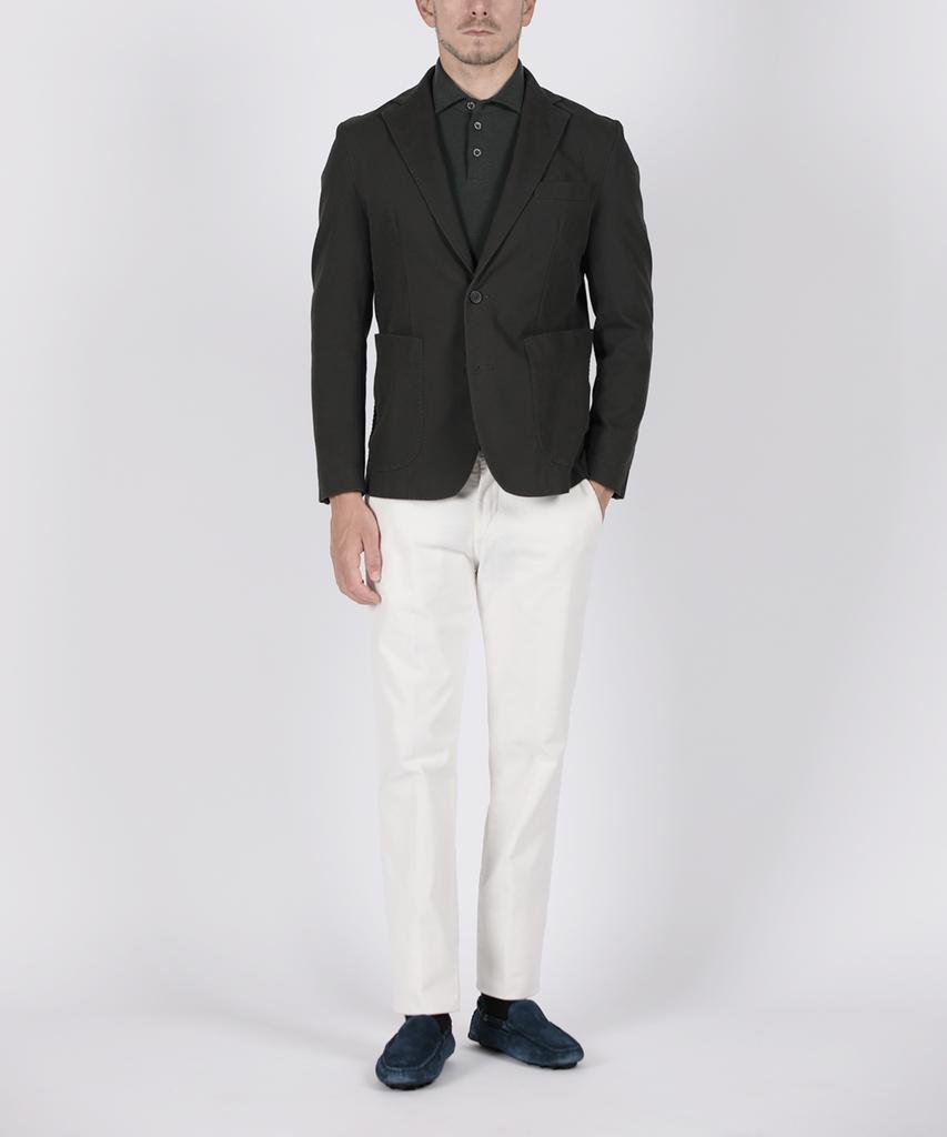Panicale Grey Washed Casual Cotton Jacket