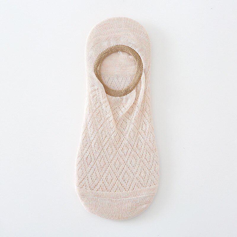 

Instime 3 пары/партия невидимые носки-лодочки тонкие неглубокие дышащие летние силиконовые нескользящие невидимые сплошные сетчатые короткие носки EU 35-39 бежевый