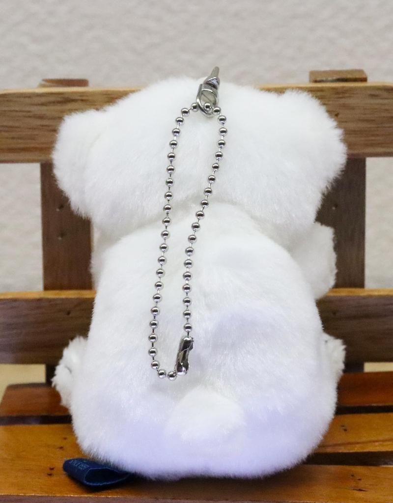 [Take Off] Polar Bear Plush Strap with Initial Charm [K] Angel's Mischief Series