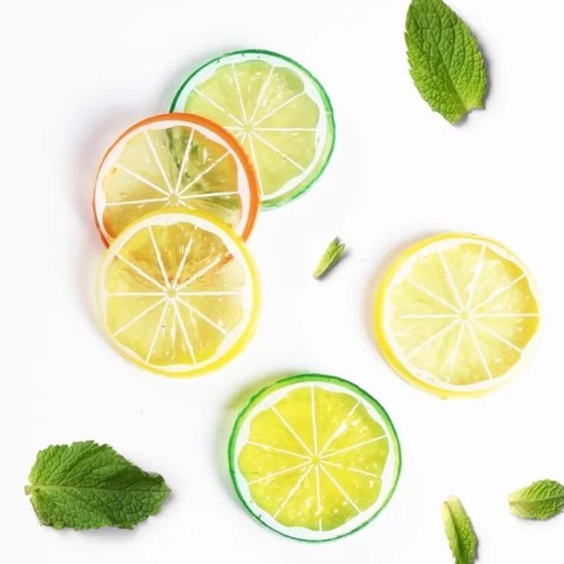 Plastic Lemon Slice Models for Creative Decor and Teaching Props