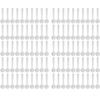 100 Stück Mini-Messlöffel Kunststoff 2 ml/1 g Kosmetikpulver Glitzer Gewürzlöffel für Gartenbau Düngung Küche Kochen