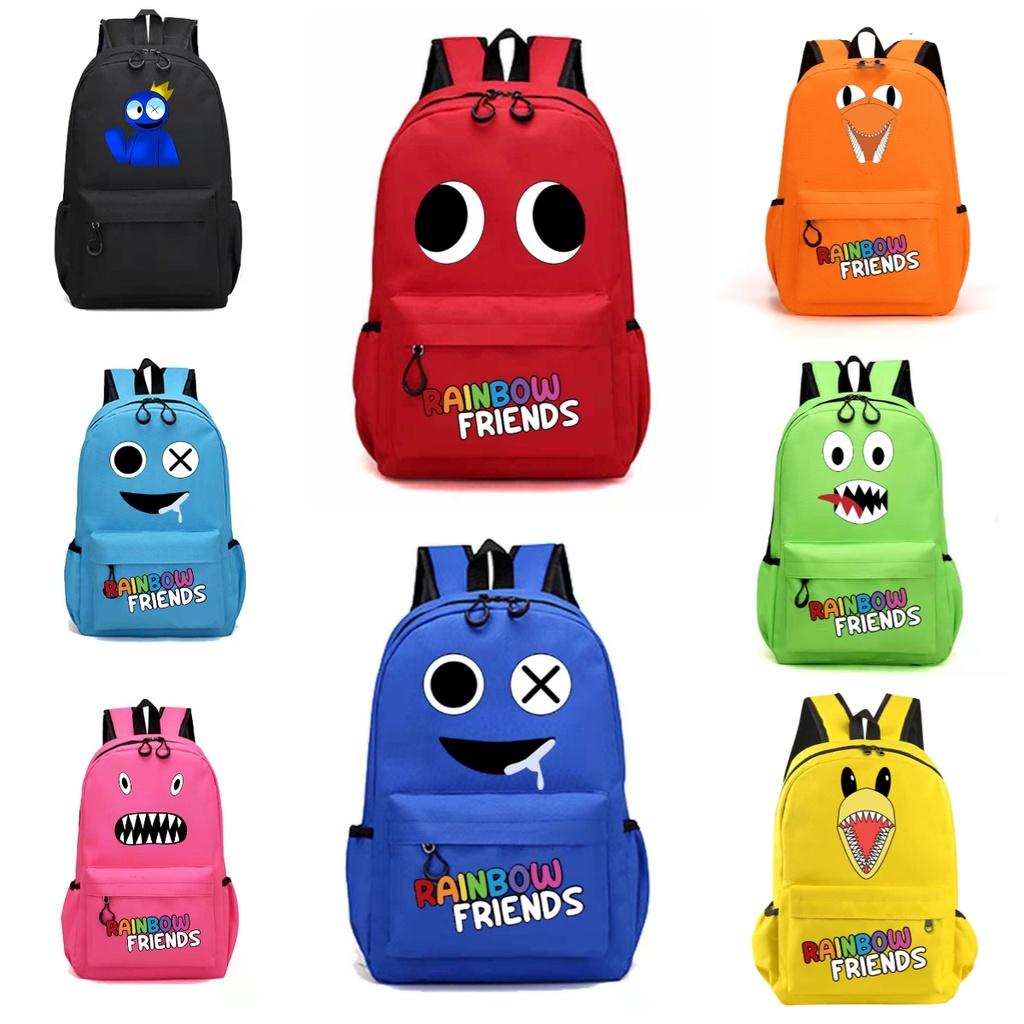Rainbow Friends Original Design Canvas Backpack For Children Medium Size 20-35l Capacity