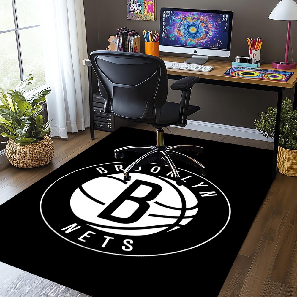 Brooklyn Nets Printed Carpet,Rug,for Office Chair Living Room Bedroom Kitchen Room Decor Gifts.