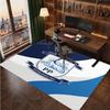 Tappeto in Velluto di Cristallo con Stampa del Preston North End Football Club, Comodo Assorbente d'Acqua Antiscivolo per Pavimenti Interni