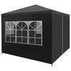VidaXL Tente de Réception 3x3 m Anthracite Tonnelle Chapiteau Jardin Pavillon 45098