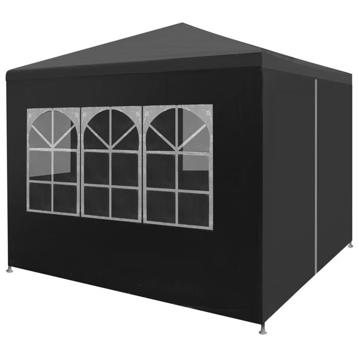 VidaXL Tente de Réception 3x3 m Anthracite Tonnelle Chapiteau Jardin Pavillon 45098