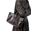 Genuine Leather Woman Tote Bags Vintage Luxury Designer Women's Shoulder Bag Fashi Soft Cowhide Large Capacity Handbags 2907