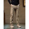 Factory Surplus Spring and Autumn Pure Cotton Casual Pants for Men, High-End Business Khaki Straight-Leg Dress Pants, Versatile Long Pants