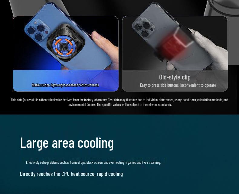 X79 Phone Cooler: Advanced Temperature Control Magnetic Cooling for Live Streaming and Gaming.