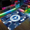 Brighton & Hove Albion Football Design Crystal Velvet Carpet Cozy Non?Slip Printed Rug For Bedroom Living Room Entrance