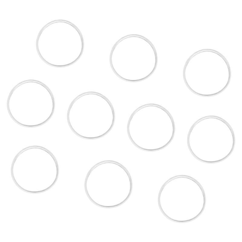 10 Stück Deckeldichtungen Auslaufsichere Silikonbecherdeckeldichtungen Ersatzdichtungen