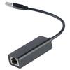 USB C To Ethernet Adapter With Light USB Type C To RJ45 Gigabit Cable Converter for Tablet Black