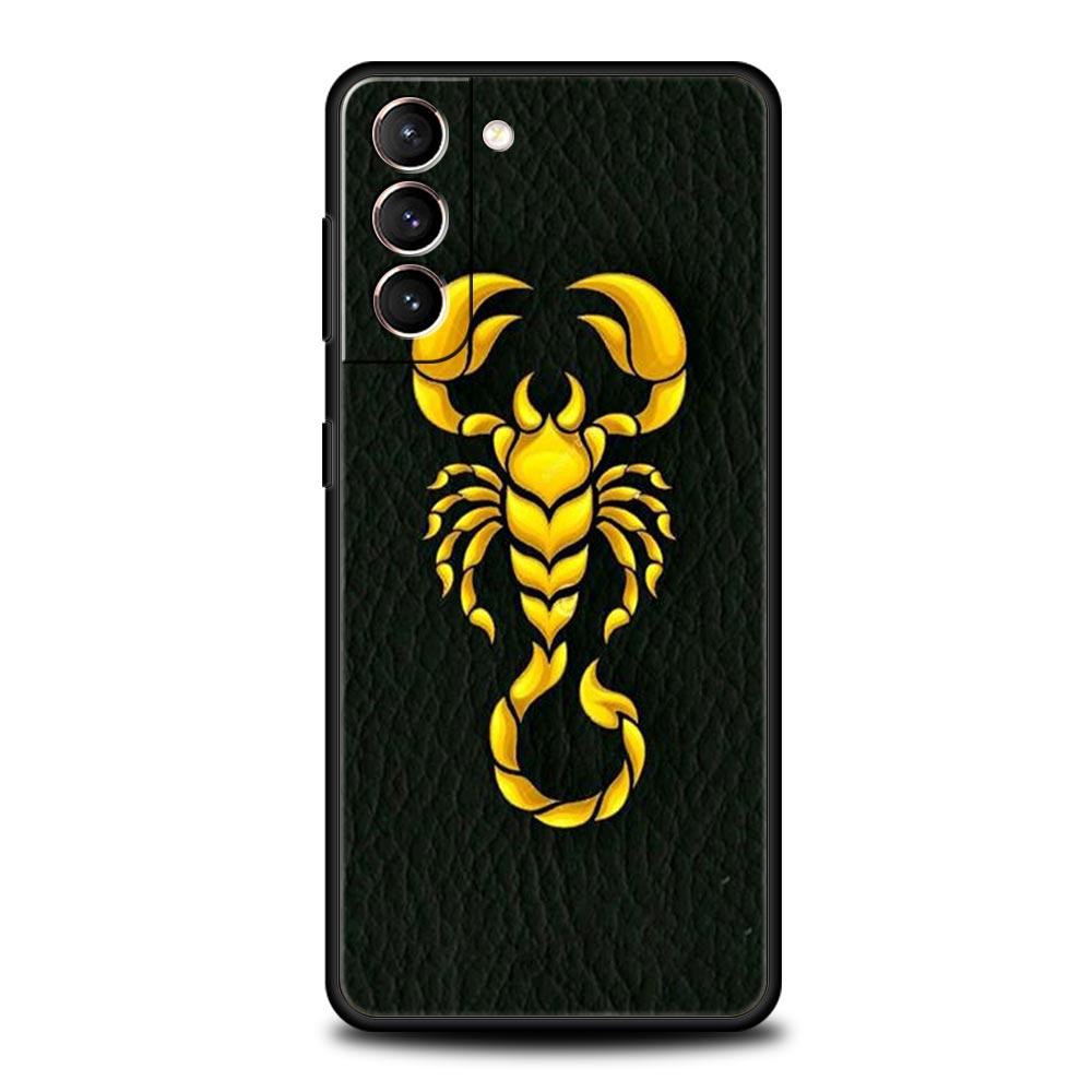 Cartoon Scorpion Phone Case For Samsung Galaxy S26 Ultra S25 Plus S24 FE S23 S22 5G S21 S20 Cover Black Soft