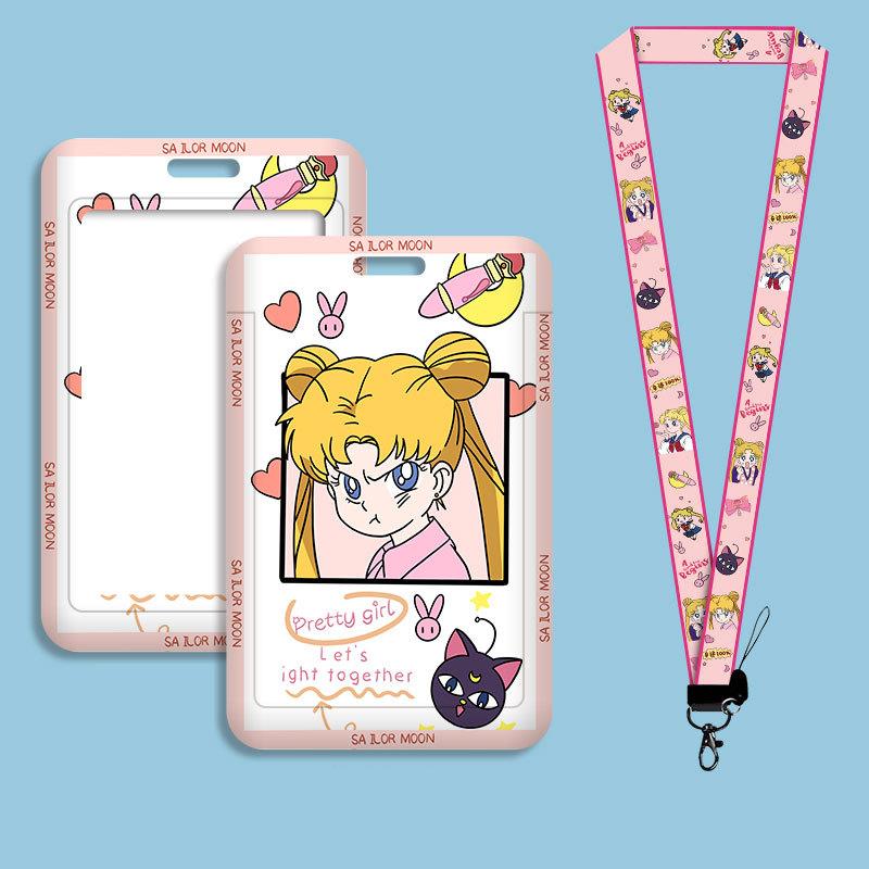 Anime Game Activity Character Cute Key Lanyard Neck With Lanyard Card Id Badge Keychain Keychain Keyring