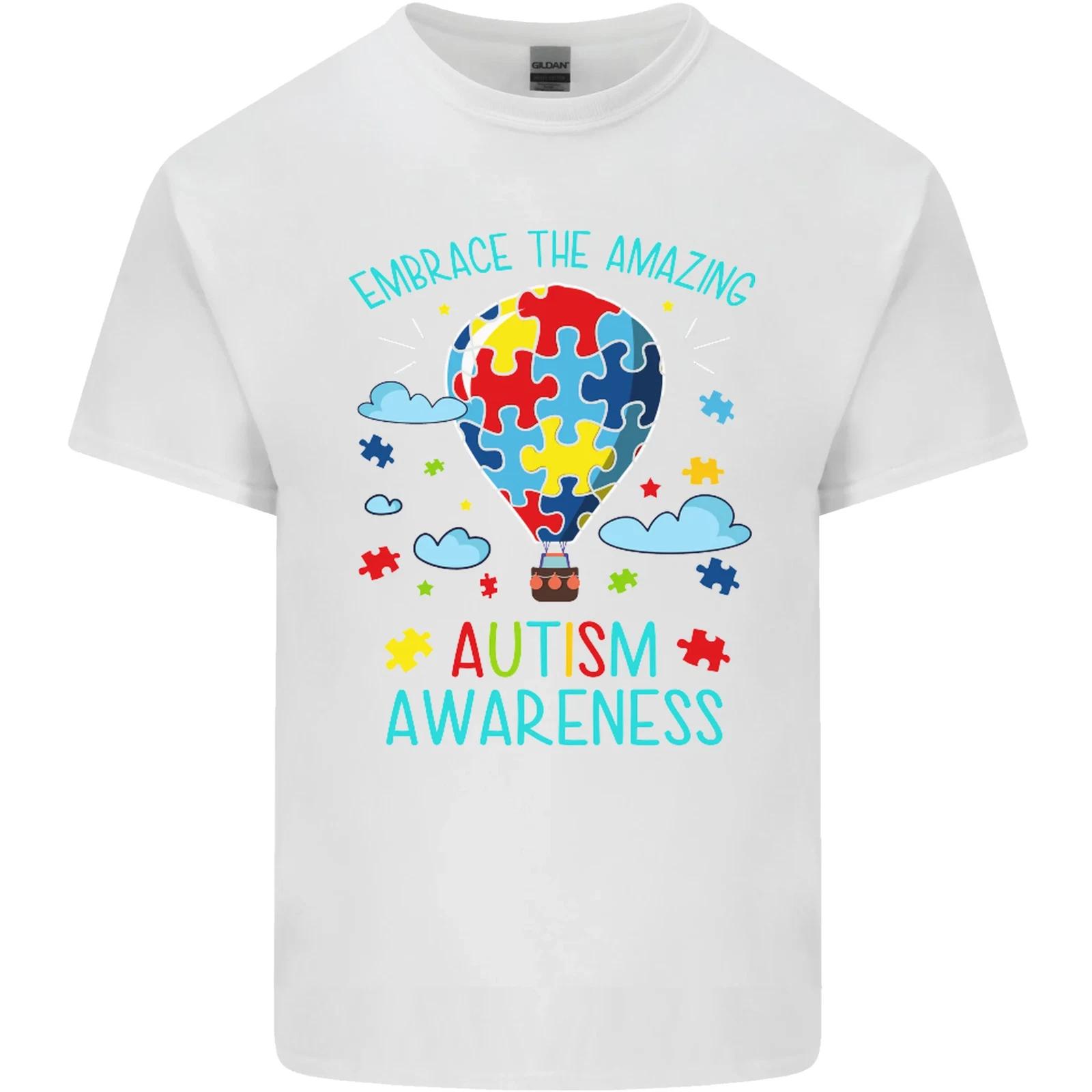Autism Awareness Embrace Amazing Autistic Kids T-Shirt Childrens XL