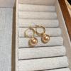 Silver needle zircon butterfly pearl earrings niche design light luxury stud earrings French high-end retro earrings wholesale