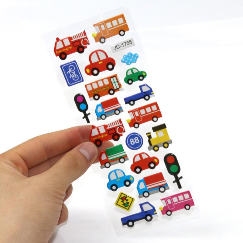 12pcs/set Stationery Stickers 3D Bubble Sticker Office Educational Supplies Scrapbook Album Decoration School Rewards TMZ