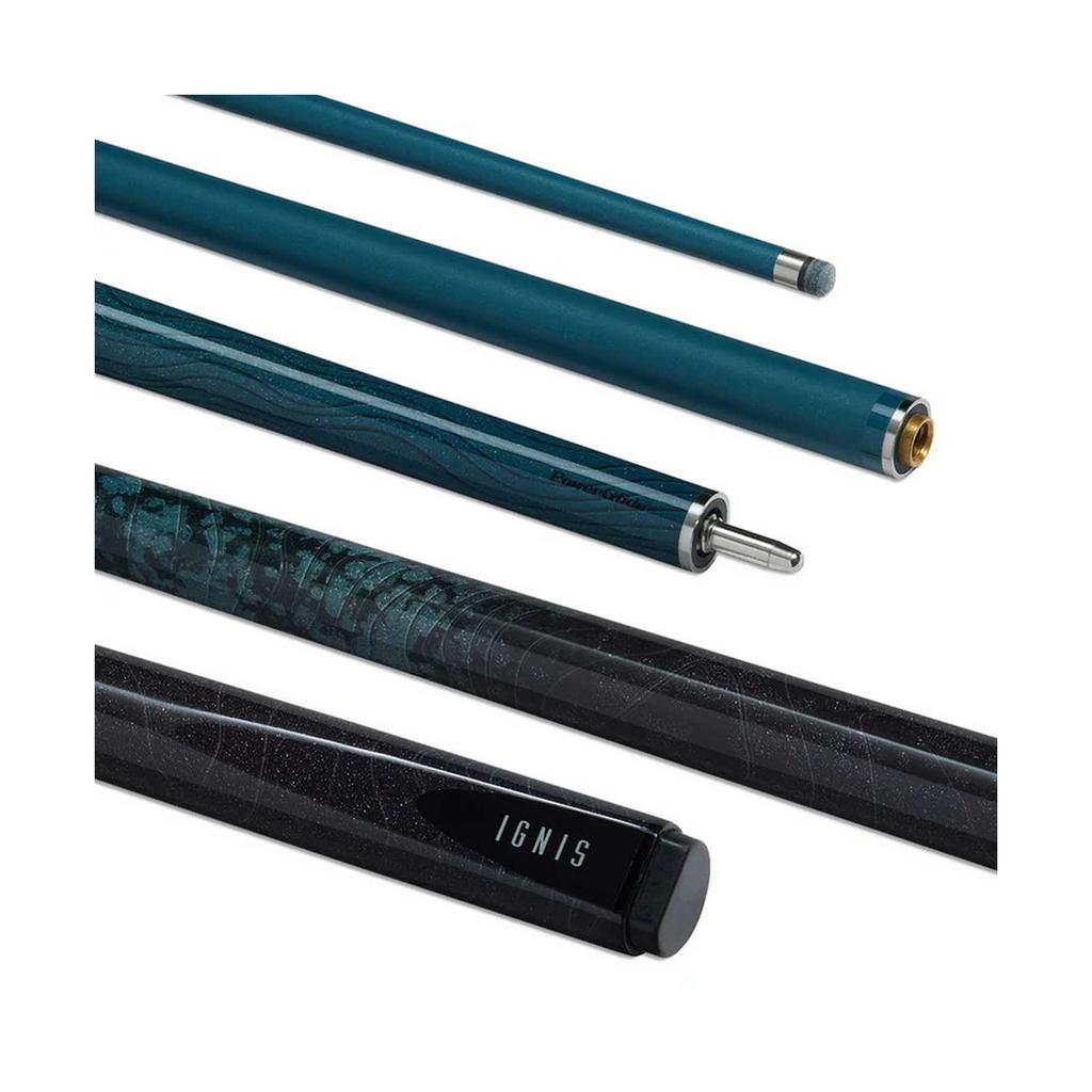 PowerGlide Ignis Läder Kolfiber 2-delad Snookerkö