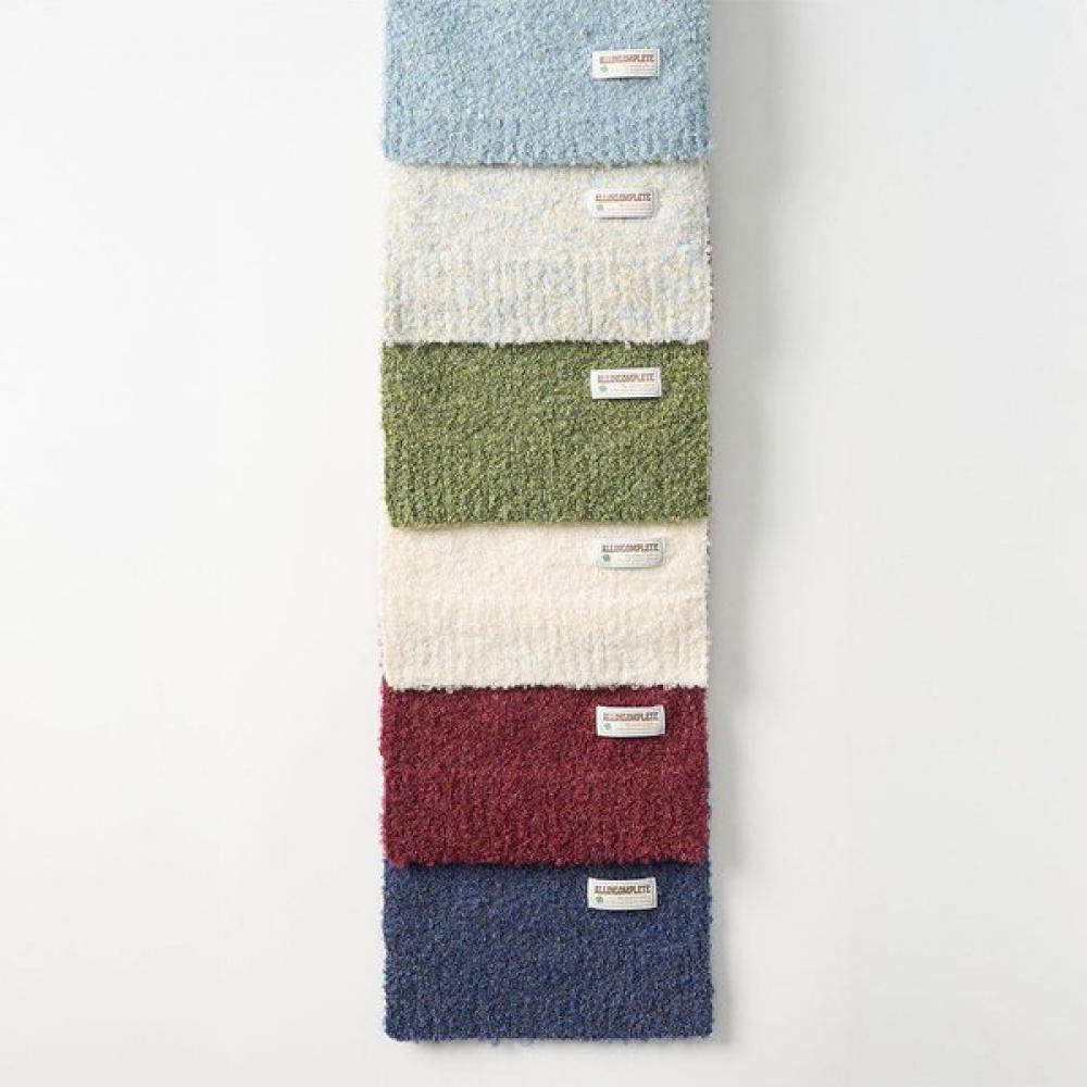 ALLINCOMPLETE Bubble Boucle Knit Scarf  6 Colors 