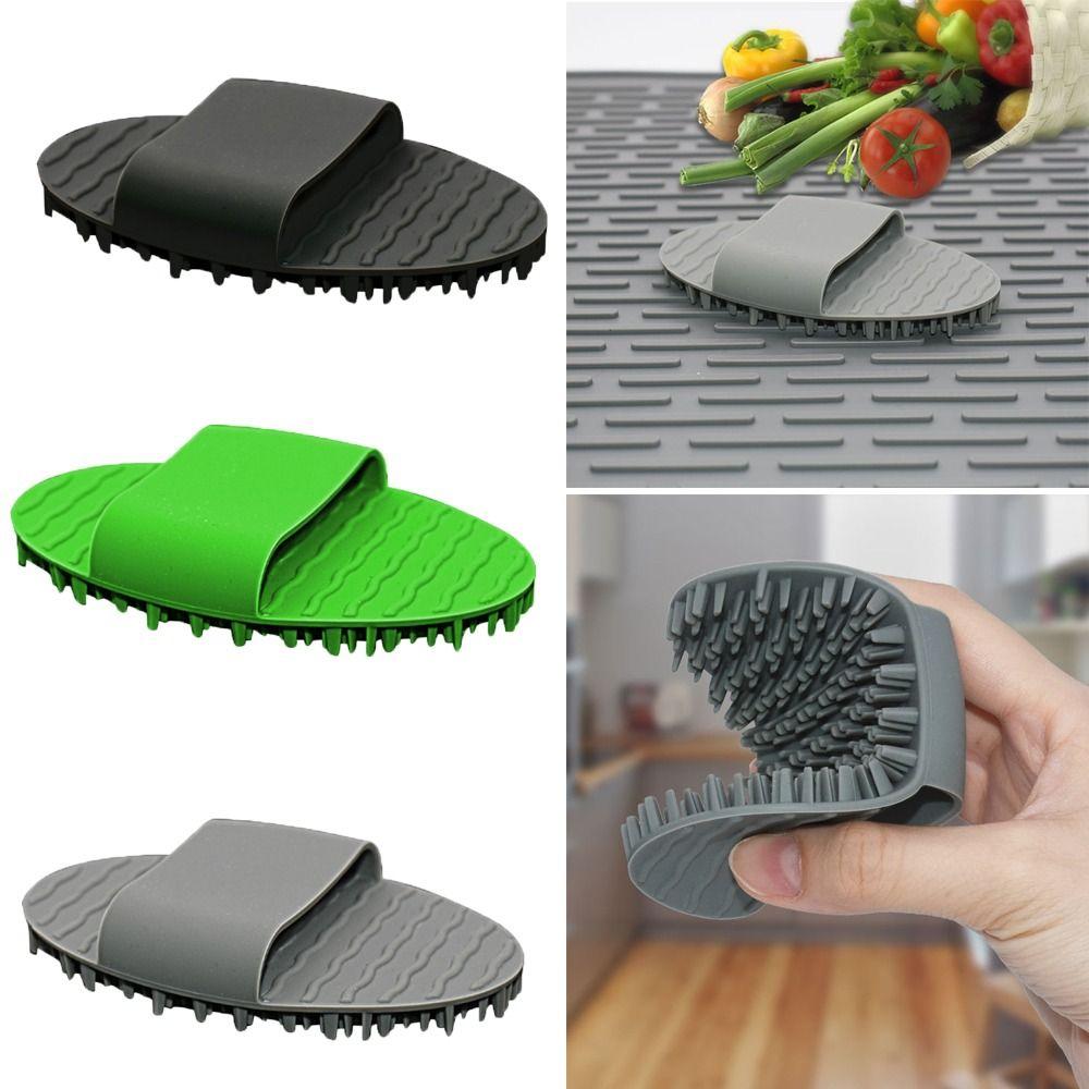 

Силиконовая щетка для овощей и фруктов, многофункциональная скруббер для посуды, бытовые кухонные аксессуары