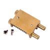 Guitar Brass Tremolo Bridge System Dual-Brass-Rod Trem Stopper Device with Mounting Screws Electric Guitar Accessories
