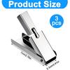 3pcs Crawfish Peeler Tool, Stainless Steel Shrimp Peeler, Crawfish Tail Remover Tool Easy to Clean for Kitchen Seafood Enthusiasts Seafood Shelling