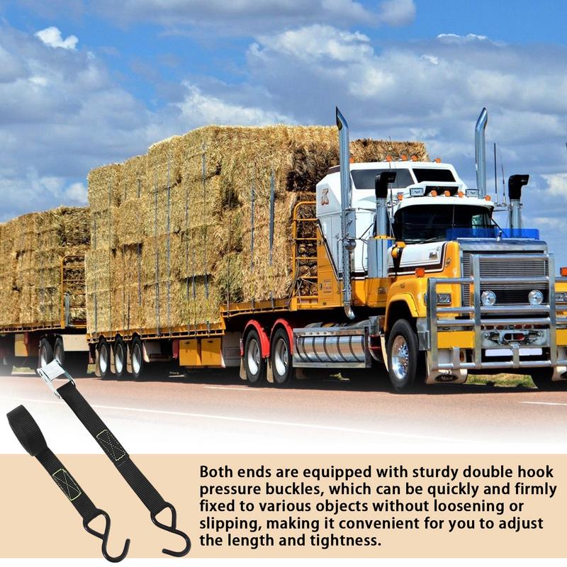 Truck Tie Down Straps Truck Straps Waterproof 5m Ratchet Strap Rope Tightener Heavy Duty Cargo Straps Camping Accessories